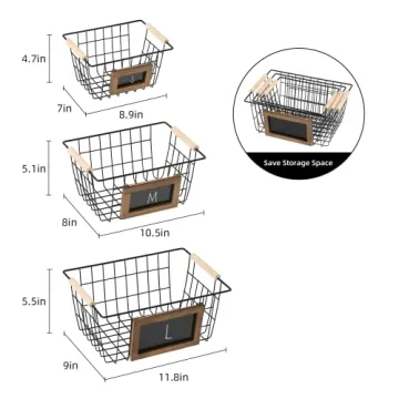 Versatile Wire Baskets for Smart Home Organization