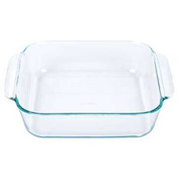 Pyrex 8 Inch Baking Dish, Red, 8-inches Square
