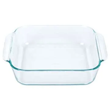 Durable Pyrex 8-Inch Square Baking Dish and Lid