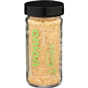 Spicely Organic Onion Granulates 1.80 Ounce Jar Certified Gluten Free