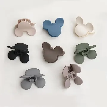 8 Pcs Mickey Mouse Ear Hair Claw Clips for Women