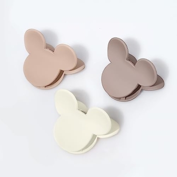 8 Pcs Mickey Mouse Ear Hair Claw Clips for Women