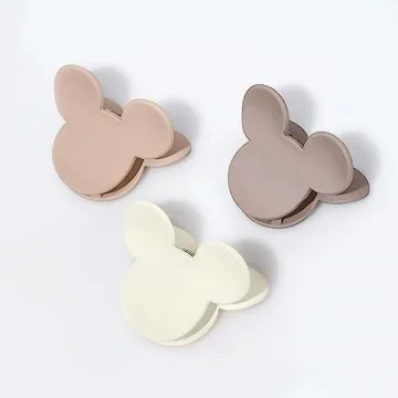 8 Pcs Mickey Mouse Ear Hair Claw Clips for Women
