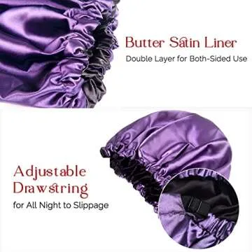 YANIBEST Satin Bonnet for Comfortable Hair Care