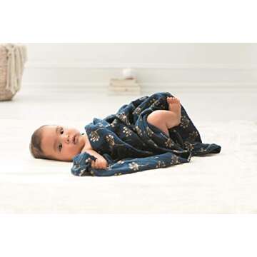 aden + anais Gold Deco Swaddle Blankets 3-Pack for Babies