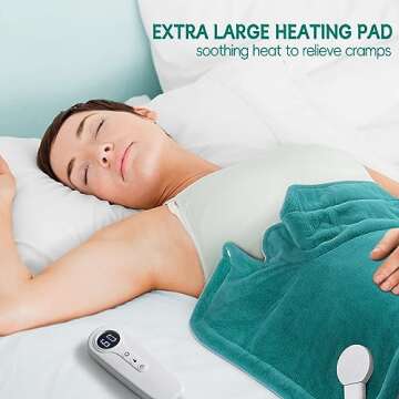 IZZUBIZ Neck Shoulder Heating Pad for Pain Relief