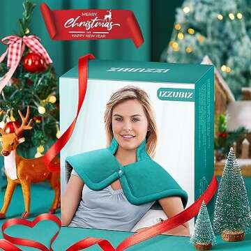 IZZUBIZ Neck Shoulder Heating Pad for Pain Relief