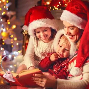 Vekkia Rechargeable Book Light for Reading in Bed, 3 Color x 3 Brightness, Lightweight Reading Light, Up to 70 Hours Lighting, Great for Readers, Travel (Pink)