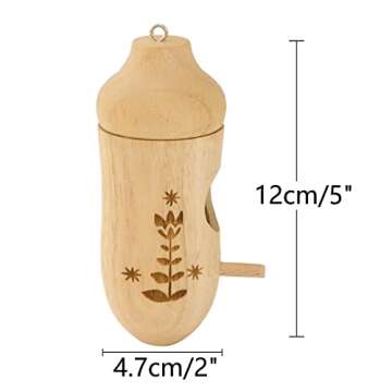 OROGHT Hummingbird House - Natural Wooden Hummingbird Houses for Outside Hanging, Gardening Gifts Home Decoration 3 Packs