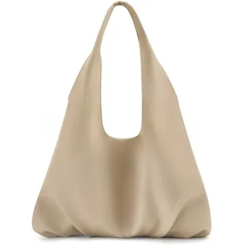 NIUEIMEE ZHOU Hobo Handbags for Women - Eco-Friendly Vegan Leather Tote