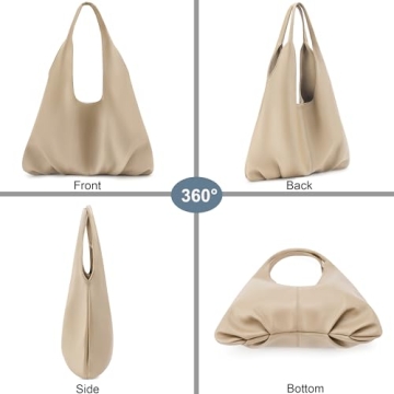 NIUEIMEE ZHOU Vegan Leather Hobo Handbags for Women