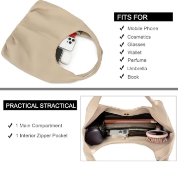 NIUEIMEE ZHOU Vegan Leather Hobo Handbags for Women