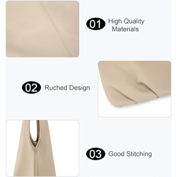 NIUEIMEE ZHOU Vegan Leather Hobo Handbags for Women