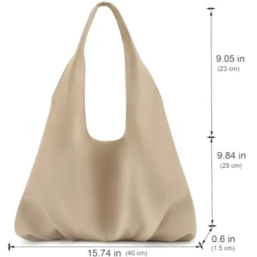 NIUEIMEE ZHOU Vegan Leather Hobo Handbags for Women