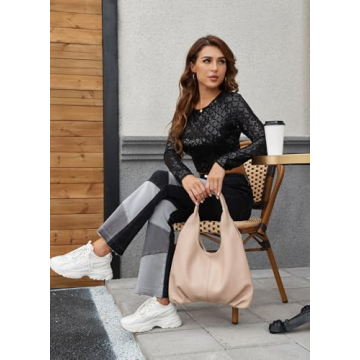 NIUEIMEE ZHOU Vegan Leather Hobo Handbags for Women