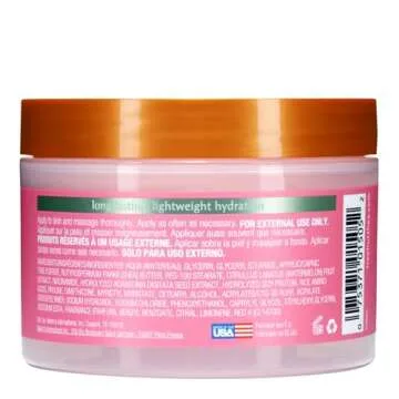 Tree Hut Watermelon Whipped Shea Body Butter, 8.4oz, Lightweight, Long-lasting, Hydrating Moisturizer with Natural Shea Butter for Nourishing Essential Body Care