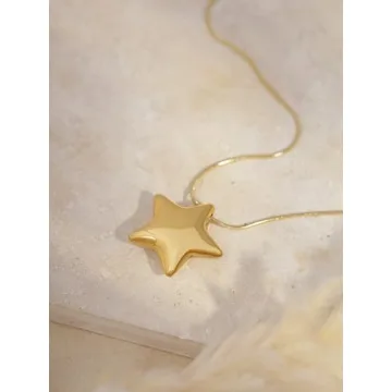 Sarina Y2K Gold-tone Star Necklace Perfect for Any Occasion