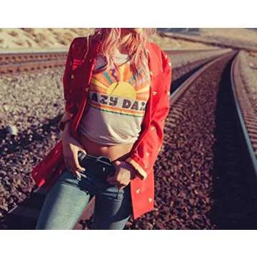 R.Vivimos Women's Casual Graphic Print Loose T-Shirt