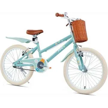 Girls Bike Ages 4-12 with Basket & Training Wheels