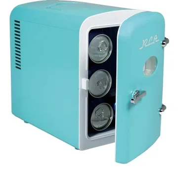 Compact RCA Refrigerator - Perfect for Drinks and Skincare