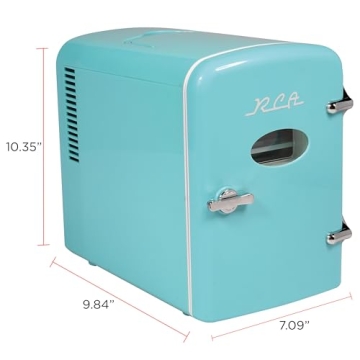 Compact RCA Refrigerator - Perfect for Drinks and Skincare