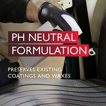 Autoglym Leather Cleaner, 500ml - Car Leather Cleaner Deep Cleans and Freshens Automotive Leather Upholstery, white