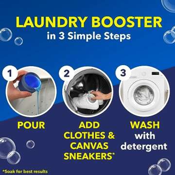 OxiClean White Revive Laundry Whitener and Stain Remover Liquid, 50 fl oz (Pack of 2)