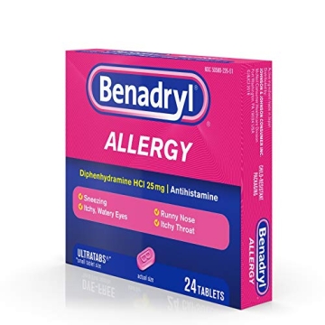 Benadryl Ultratabs Allergy Relief (24 Count Pack of 2)