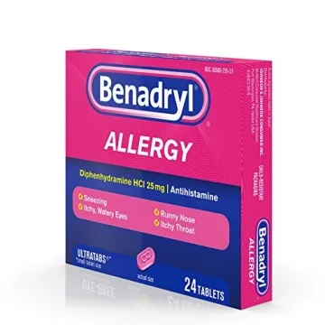Benadryl Ultratabs Allergy Relief (24 Count Pack of 2)