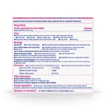 Benadryl Ultratabs Allergy Relief (24 Count Pack of 2)