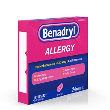Benadryl Ultratabs Allergy Relief (24 Count Pack of 2)
