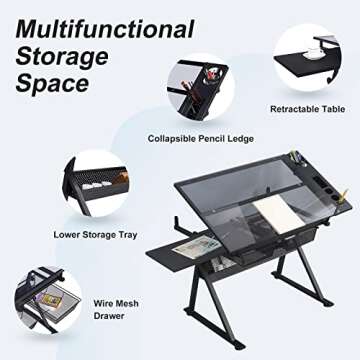 Waful Adjustable Drafting Table for Artists and Students