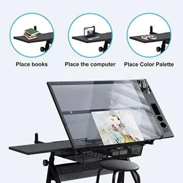 Waful Adjustable Drafting Table for Artists and Students