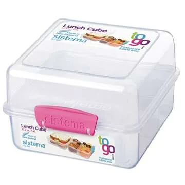 Sistema Go Collection Compact Lunch Cube for Easy Meal Prep