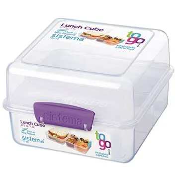 Sistema Go Collection Compact Lunch Cube for Easy Meal Prep