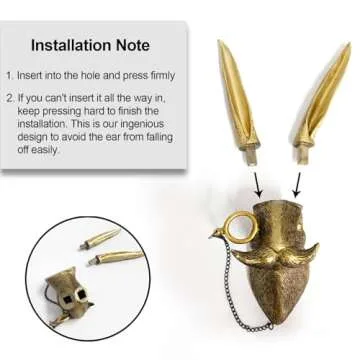 GUASDIE Animal Heads Wall Decor, Faux Deer Head Mount, Animal Sculptures Wall Decor, Resin Animal Head Wall Hanging Decoration for Living Room Bedroom Kitchen Gift,Rabbit