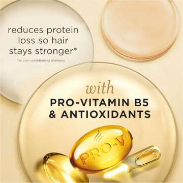 Pantene Conditioning Detangler Spray, Pro-V Repair & Protect, Nutrient Boost for Damaged Hair, Antioxidant Enriched, Leave-In Conditioner, Smooth & Shine, Sulfate-Free, 8.5 Fl Oz, 3 Pack