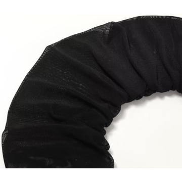 Hazhlko Women's Super Long Ruched Mesh Tulle Gloves