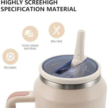 40 oz Tumbler Replacement Lids for Stanley - Spill Proof