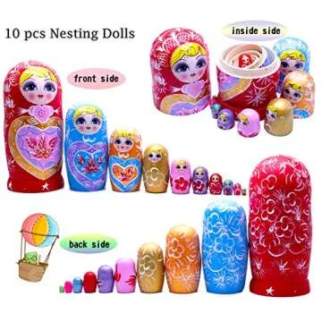 Handmade JoyNest Russian Nesting Dolls for Kids and Collectors