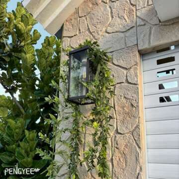 PENGYEE 6 Pack 5.57ft Artificial Greenery Garland, Leaf Garland for Room Decor, Garlands for Decoration, Fake Vines Hanging Plants for Home Bedroom Garden Wall Wedding Decor-042