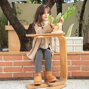 MK MATT KEELY Winter Boots Boys Girls Soft Warm Shoes Toddler Black Snow Boots 10.5 Little Kid Khaki