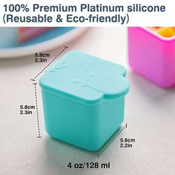 Homotte Leakproof Dips Containers Compatible with Most Bento Lunch Box, 2x 4 oz Salad Dressing Conta...