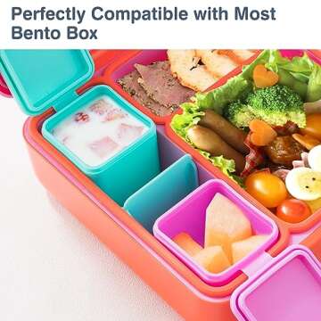 Homotte Leakproof Dips Containers for Bento Lunch Box