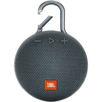 JBL Clip 3 Blue Waterproof Speaker - Compact Sound
