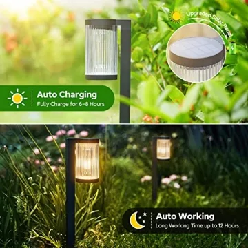 ELECLINK Solar Pathway Lights for Elegant Outdoor Illumination