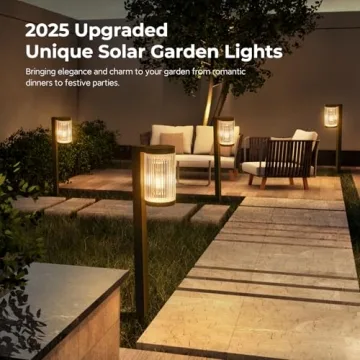 ELECLINK Solar Pathway Lights for Elegant Outdoor Illumination