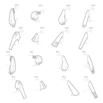 Simplicity Creative Patterns - 8 Sleeve Designs for Women