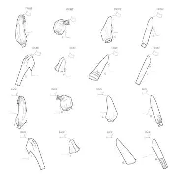 Simplicity Creative Patterns - 8 Sleeve Designs for Women