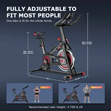 WENOKER Exercise Bike for Home Use, Quiet Cycling
